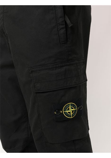 pantaloni 3100031 stretch uomo neri STONE ISLAND | L1S15 3100032 S0A10V0029